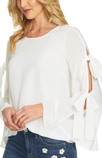 Women's Cece Split Bell Sleeve Blouse - Ivory