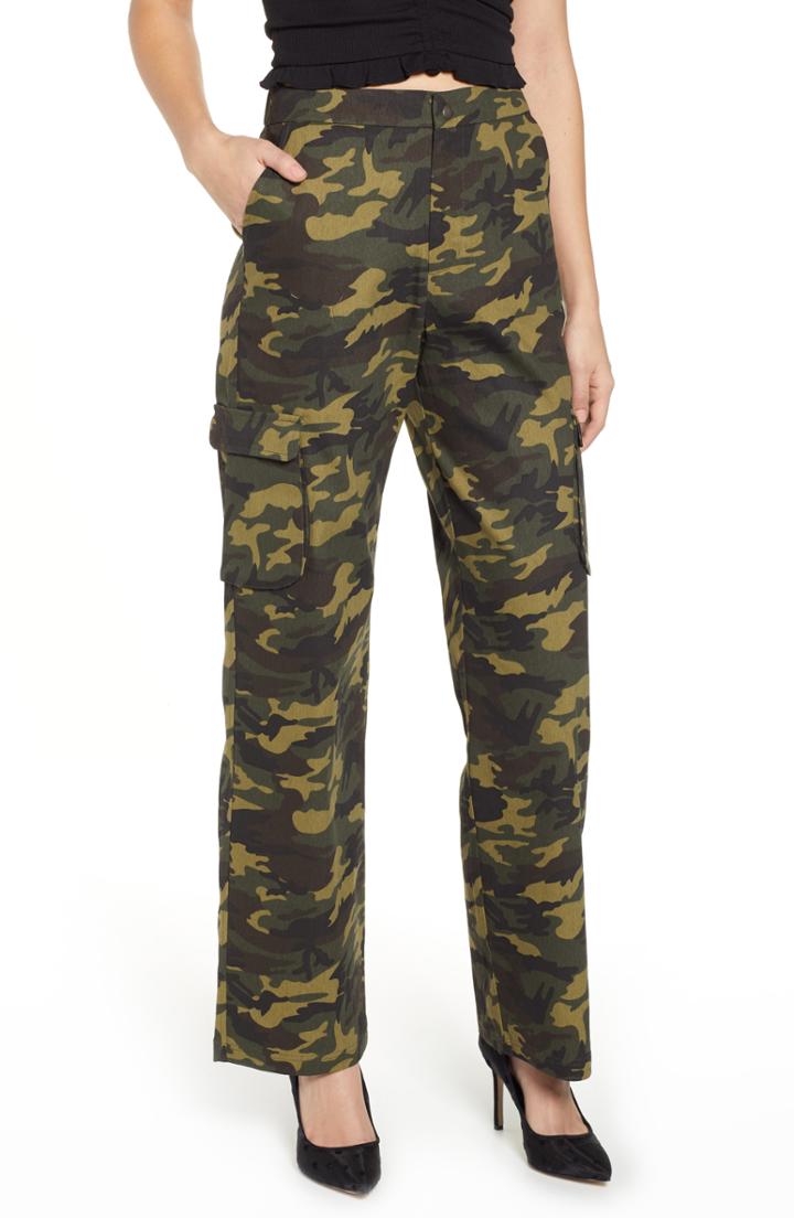 Women's Tiger Mist Keegan High Waist Straight Leg Pants - Green