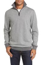 Men's Rodd & Gunn Stripe Quarter Zip Pullover, Size - Brown