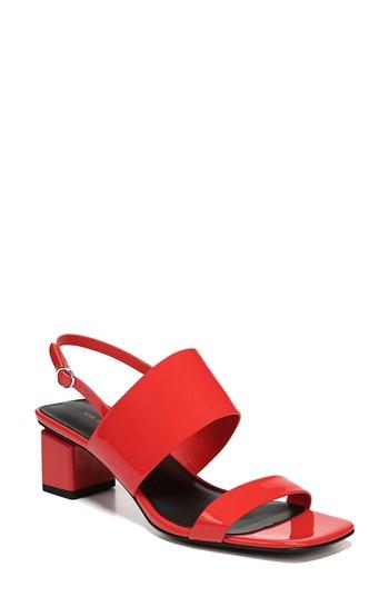 Women's Via Spiga Forte Block Heel Sandal M - Orange