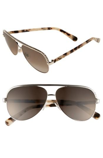 Women's Jimmy Choo 'linas' 59mm Aviator Sunglasses -