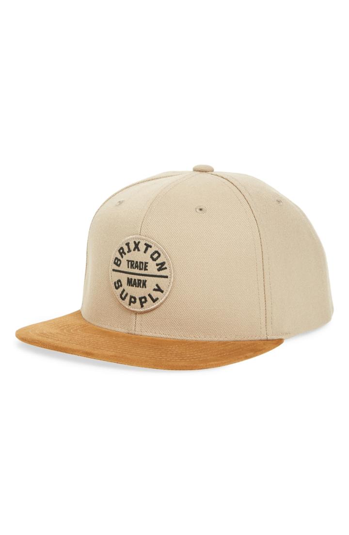 Men's Brixton 'oath Iii' Snapback Cap - Beige