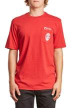 Men's Brixton X Coors Filtered Pocket T-shirt - Red