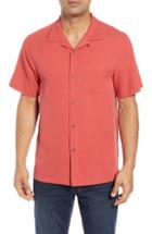Men's Tommy Bahama Royal Bermuda Silk Blend Camp Shirt - Red