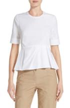 Women's Veronica Beard Cotton Peplum Top