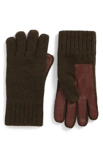 Men's Ugg Smart Wool Blend Gloves - Green