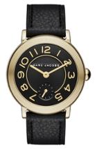 Women's Marc Jacobs 'riley' Leather Strap Watch, 36mm