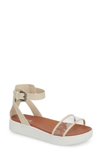 Women's Mia Ellen Ankle Strap Sandal M - Beige