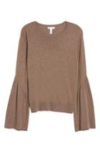 Women's Leith Bell Sleeve Sweater, Size - Brown