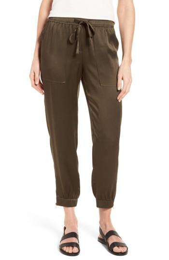 Women's Nordstrom Signature Satin Jogger Pants