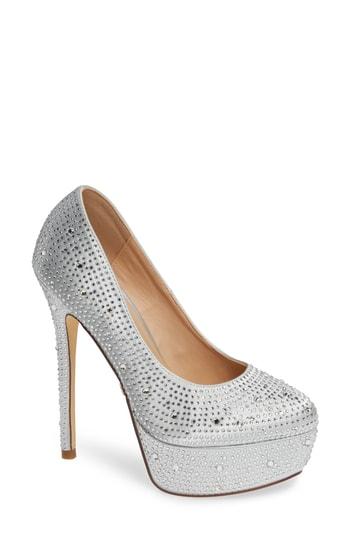 Women's Lauren Lorraine Victoria Platform Pump .5 M - Metallic