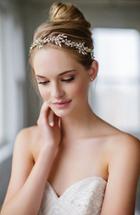 Brides & Hairpins 'avalon' Leaf Halo & Sash