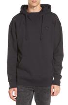 Men's The Rail Destroyed High Neck Hoodie - Black
