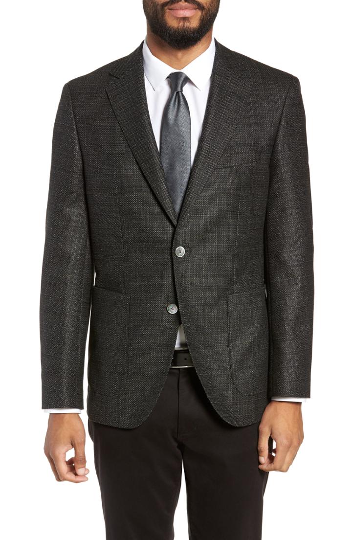 Men's Boss Janson Classic Fit Wool Blazer R - Green