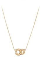 Women's David Yurman Belmont Extra-small Double Curb Link Necklace With Diamonds In 18k Gold