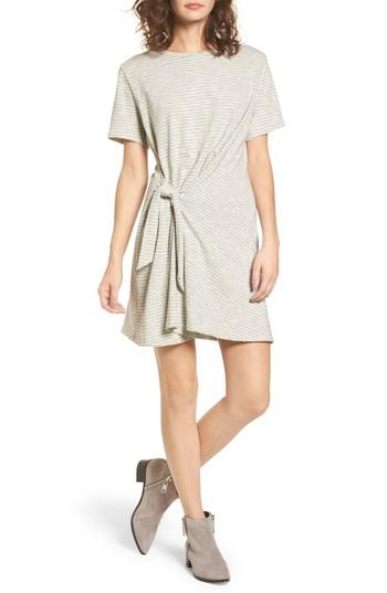 Women's Side Knot Tee Dress - Ivory