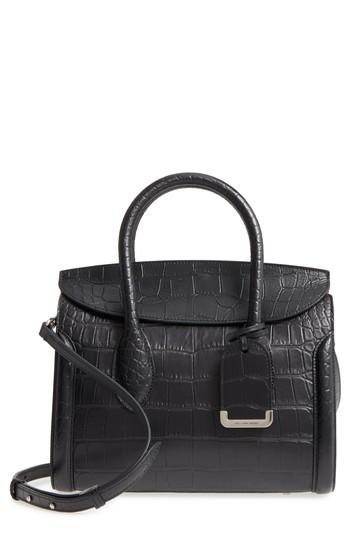 Alexander Mcqueen Heroine 30 Leather Satchel - Black