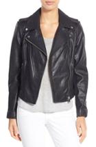 Women's Lamarque Donna Lambskin Leather Moto Jacket