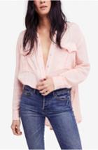 Women's Free People Talk To Me Top - Coral
