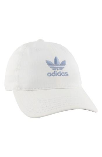 Women's Adidas Originals Relaxed Strap-back Cap - White