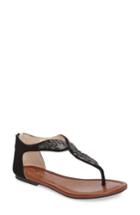 Women's Jessica Simpson Kalie Embellished Feather Sandal .5 M - Black