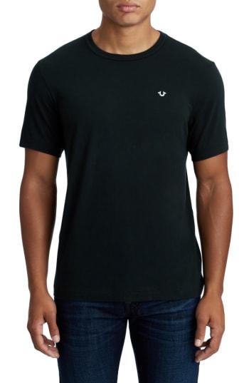 Men's True Religion Brand Jeans Essentials V-neck T-shirt - Black
