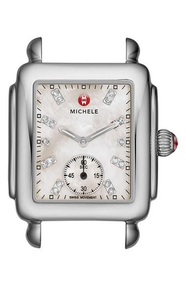 Women's Michele Deco 16 Diamond Dial Watch Head, 29mm X 31mm