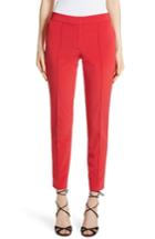 Women's Yigal Azrouel Crop Bi-stretch Pants - Red