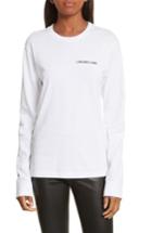 Women's Helmut Lang Taxi Long Sleeve Tee - White