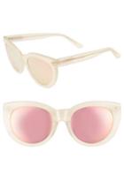 Women's Hadid Runway 54mm Cat Eye Sunglasses - Nude