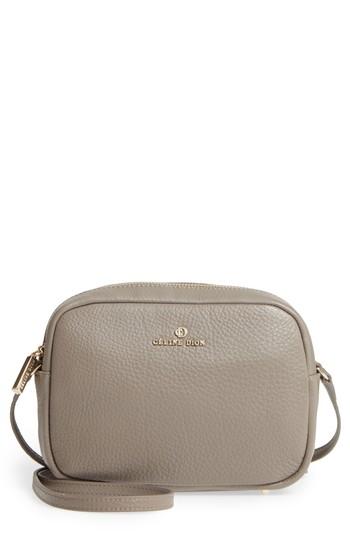 Celine Dion Adagio Leather Camera Crossbody Bag - Beige