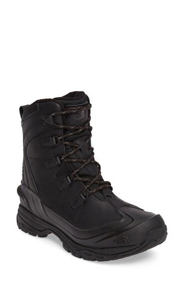 Men's The North Face Chilkat Evo Waterproof Insulated Snow Boot M - Black