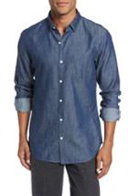 Men's Bonobos Slim Fit Denim Sport Shirt, Size - Blue