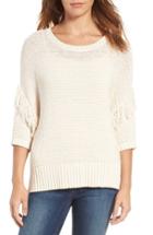 Women's Rebecca Minkoff Fringe Sweater, Size - Ivory
