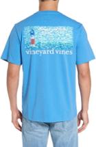 Men's Vineyard Vines Fish Lighthouse Pocket T-shirt