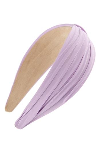 Tasha Pleated Basic Headband, Size - Purple