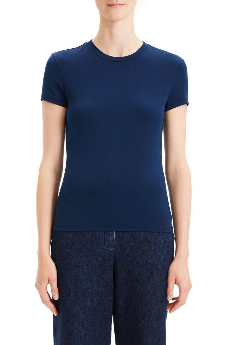 Women's Theory Apex Tiny Tee, Size - Blue