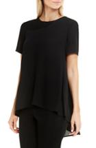Women's Vince Camuto Lace Back High/low Blouse - Black