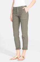 Women's Joie Painter Cotton & Linen Pants - Green