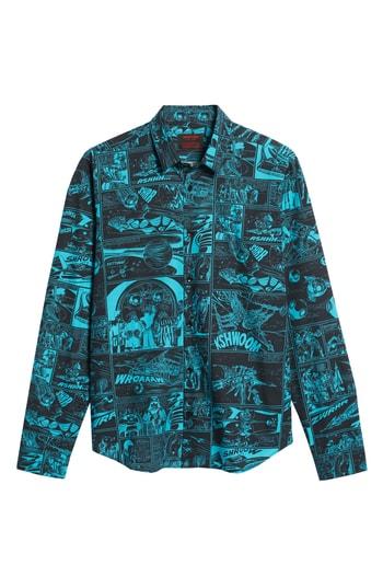 Men's Jared Lang Slim Fit Print Sport Shirt