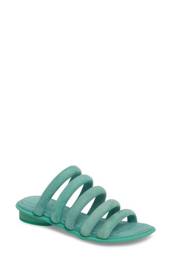 Women's Kelsi Dagger Brooklyn Saga Strappy Slide Sandal .5 M - Green