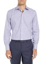 Men's Ledbury Sondra Trim Fit Check Dress Shirt - Purple
