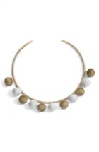 Women's Rebecca Minkoff High Shine Pompom Collar Necklace