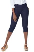 Women's Nydj Pull-on Stretch Skinny Capri Jeans - Blue