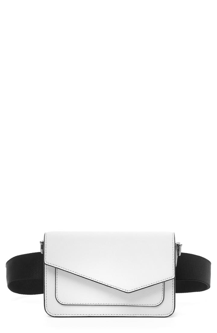 Botkier Cobble Hill Leather Convertible Belt Bag - White
