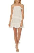 Women's Red Carter Drawstring Cover-up Dress - White