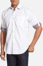 Men's Bugatchi Shaped Fit Short Sleeve Sport Shirt