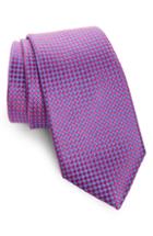 Men's Nordstrom Men's Shop Alana Geometric Silk Tie, Size - Pink