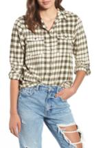 Women's Billabong Venture Out Plaid Shirt - Green