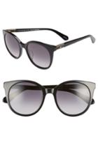Women's Kate Spade New York Akayla 52mm Cat Eye Sunglasses - Black
